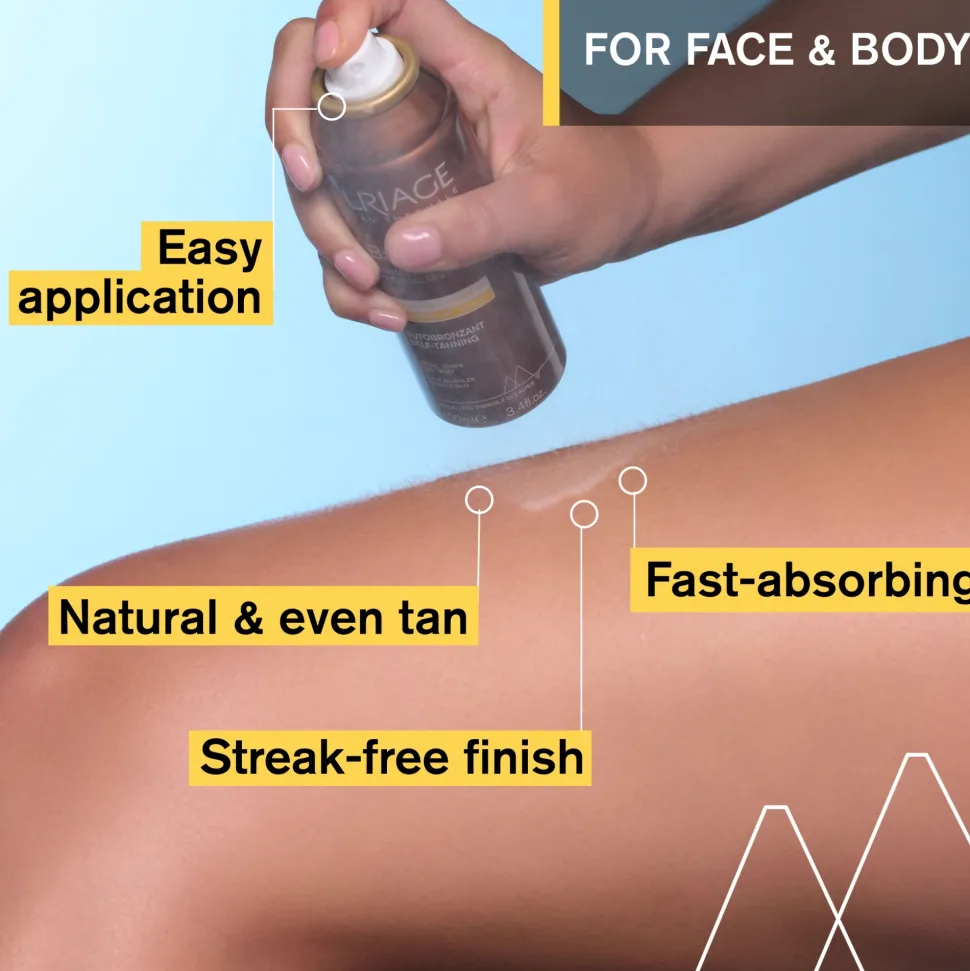 Thermales Selbstbräunungsspray für Gesicht und Körper