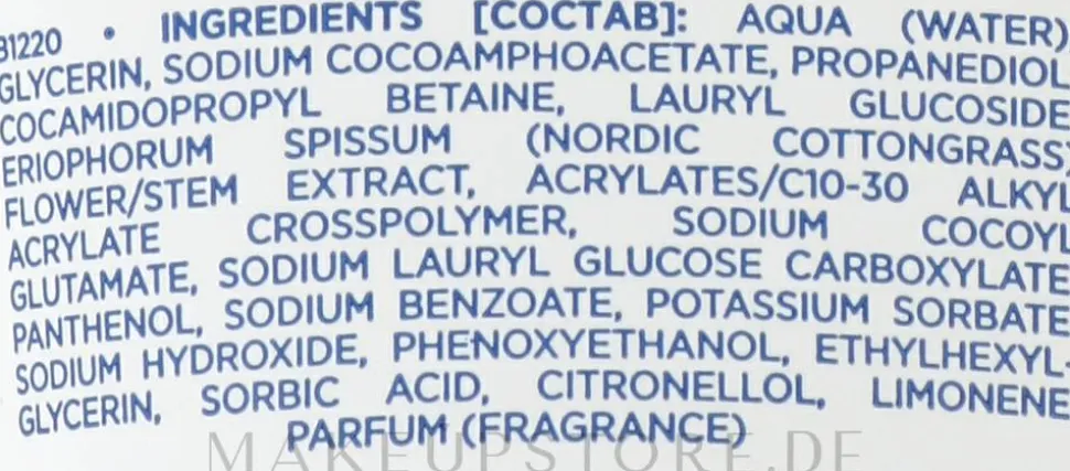 Tief reinigendes Gesichtswaschgel mit arktischem Quellwasser und nordischem Baumwollgras-Extrakt