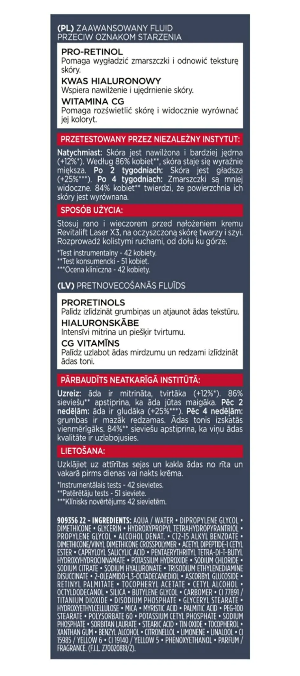 Tiefenwirksames regenerierendes Anti-Aging-Fluid mit Hyaluronsäure und Pro-Retinol