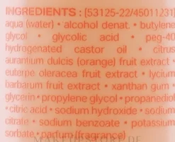 Tonisierende Mikropeeling-Essenz für das Gesicht mit Orangenextrakt und Glykolsäure