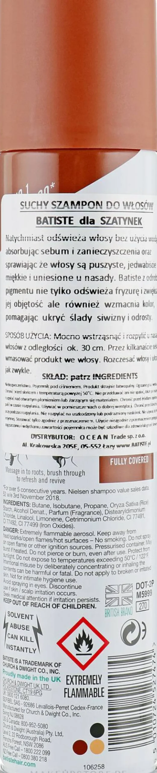 Trockenes Shampoo