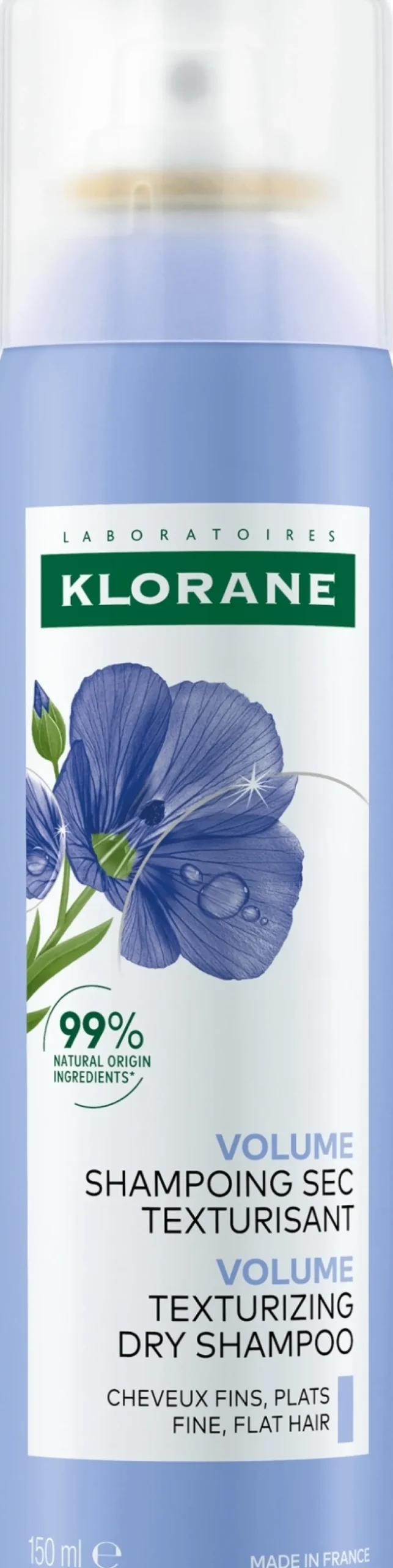 Trockenshampoo für dünnes und volumenloses Haar mit Bio-Flachs