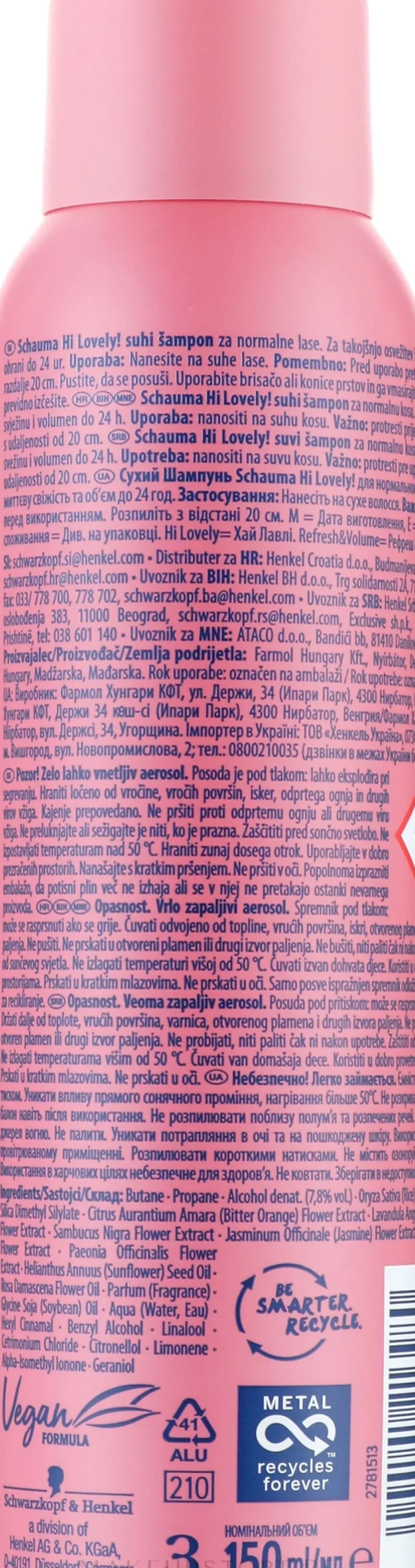 Trockenshampoo für normales Haar Frische und Volumen
