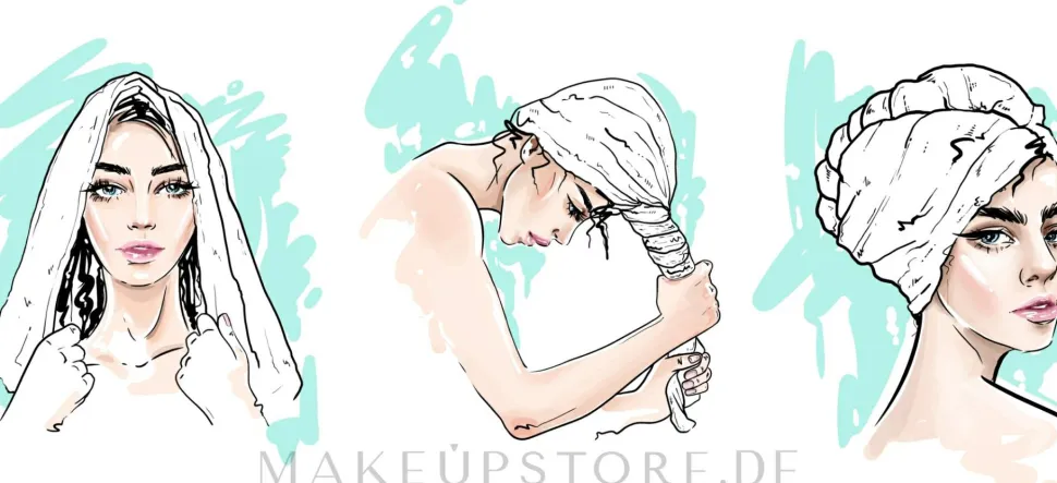 Turban-Handtuch für das Haar lila