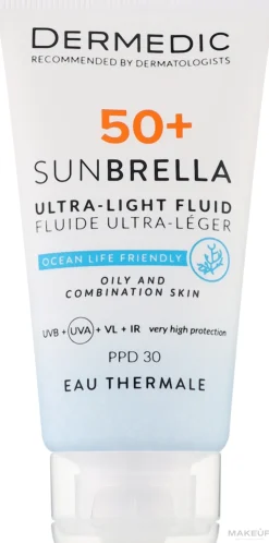 Ultraleichte Schutzcreme für fettige- und Mischhaut SPF 50+