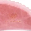 Verjüngender und beruhigender 3D Massagestein für Gesichts- und Dekolleté aus Rosenquarz