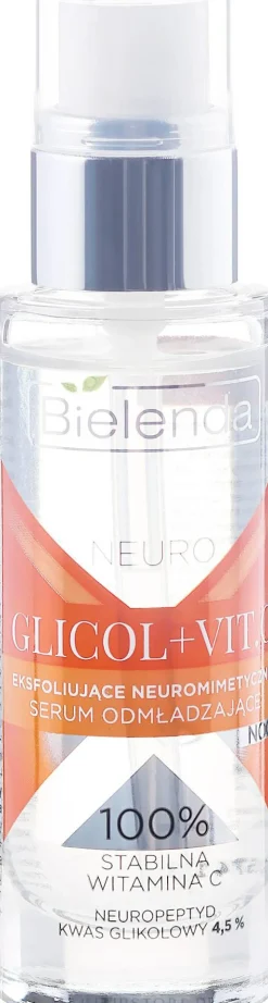 Verjüngendes Gesichtsserum für die Nacht mit Glykolsäure und Vitamin C