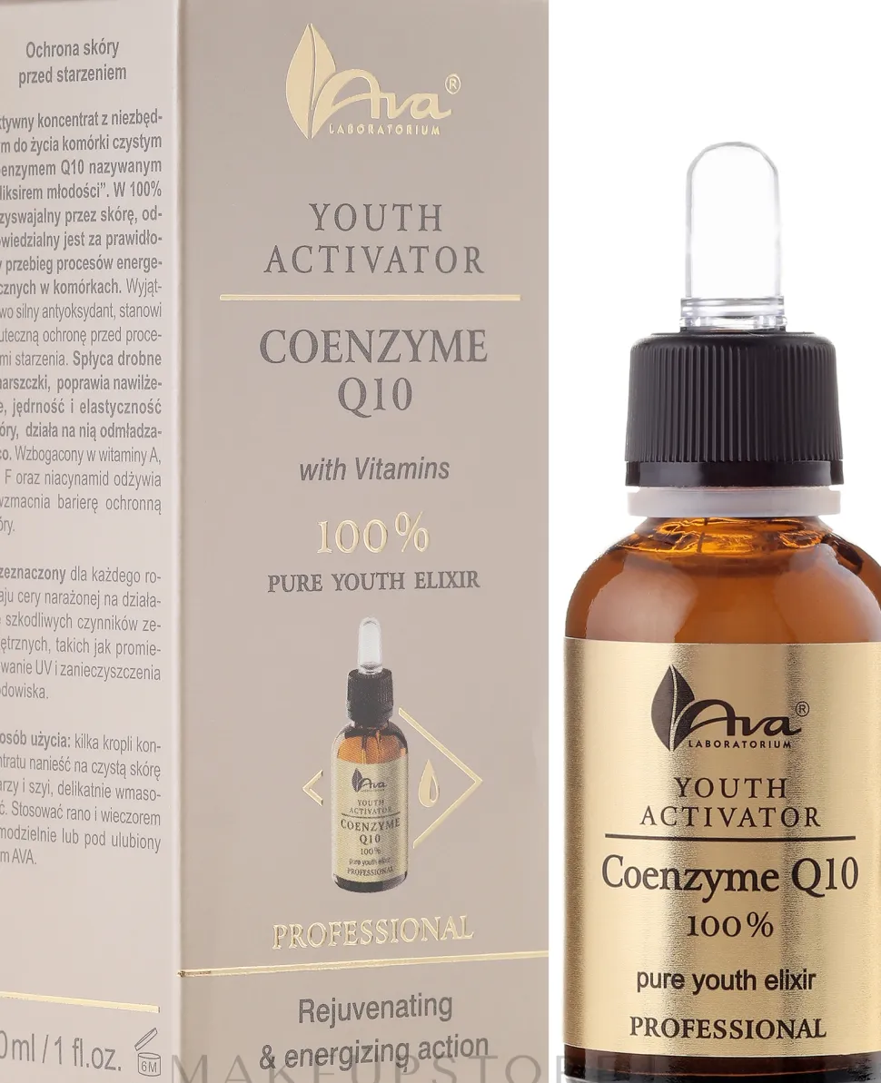 Verjüngendes und belebendes Gesichtselixier mit Coenzym Q10 und Vitaminen