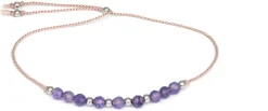 Verstellbares Armband mit Amethyst