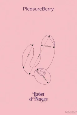 Vibrator für Paare mit Fernbedienung violett