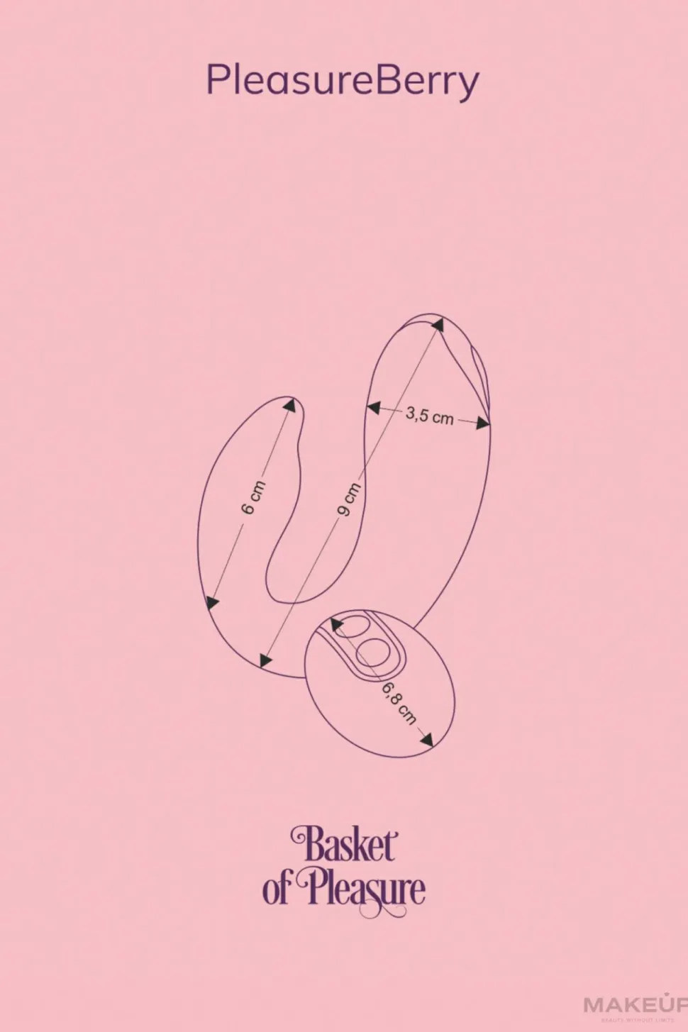 Vibrator für Paare mit Fernbedienung violett