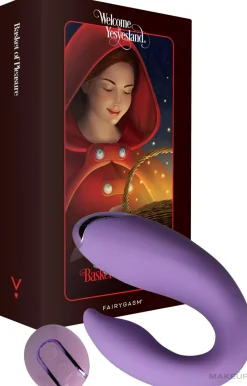 Vibrator für Paare mit Fernbedienung violett