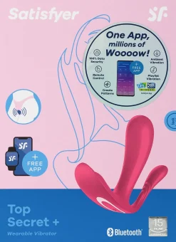 Vibrator mit Analstimulator rosa