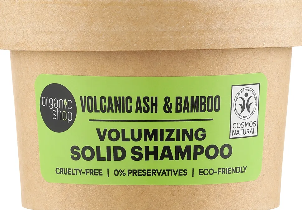 Volcanic Ash & Bamboo Haarshampoo in fester Form