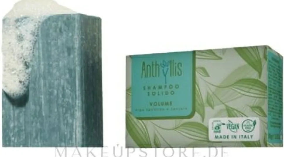 Volumengebendes festes Shampoo mit Ingwer- und Spirulina-Extrakten