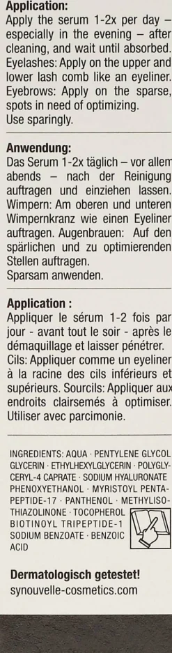 Wachstumsserum für Wimpern und Augenbrauen