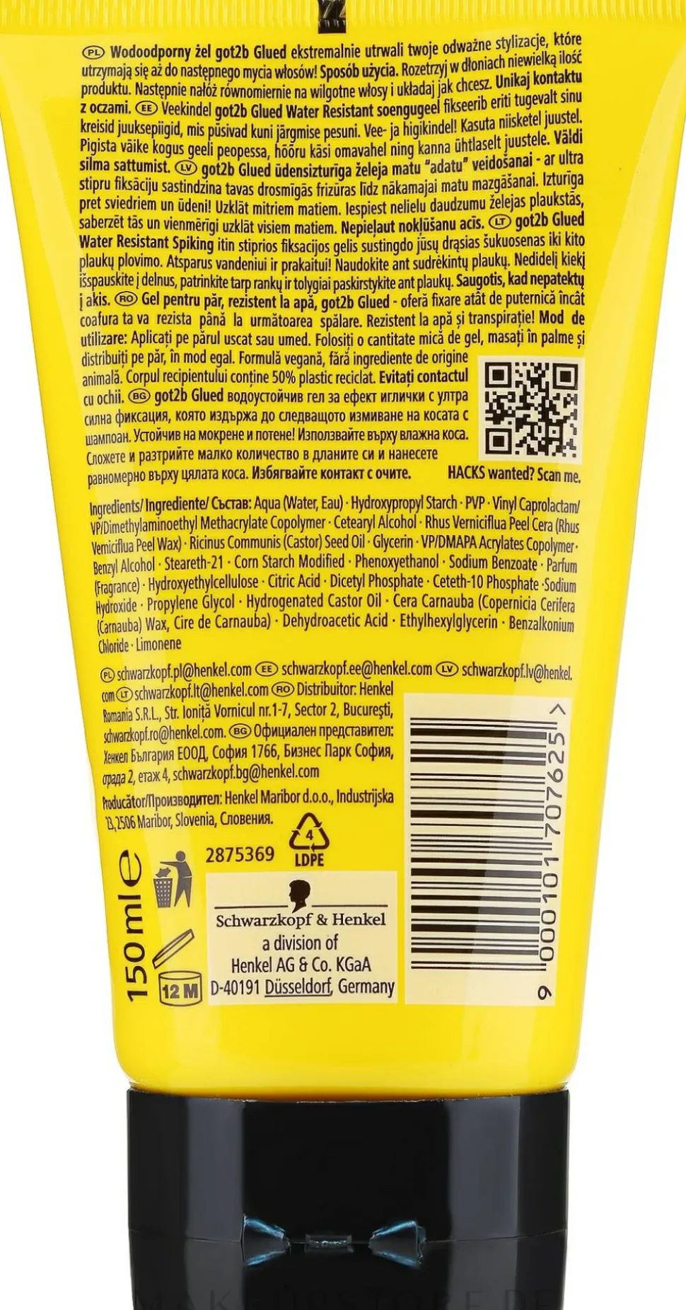 Wasserdichtes Stylinggel für das Haar