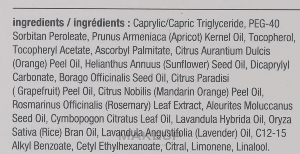 Wasserlösliches Gesichtsreinigungsöl mit Reiskleie, Rosmarin und Vitamin E