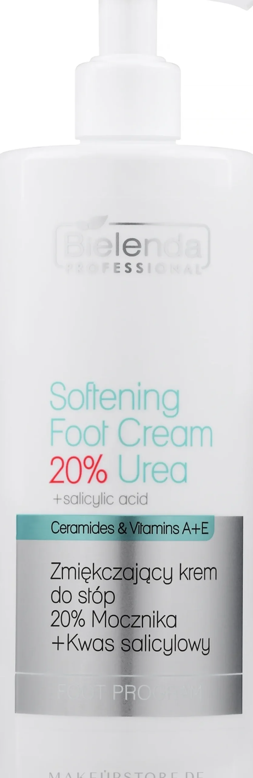 Weichmachende Fußcreme mit Salicylsäure und Vitaminen A und E
