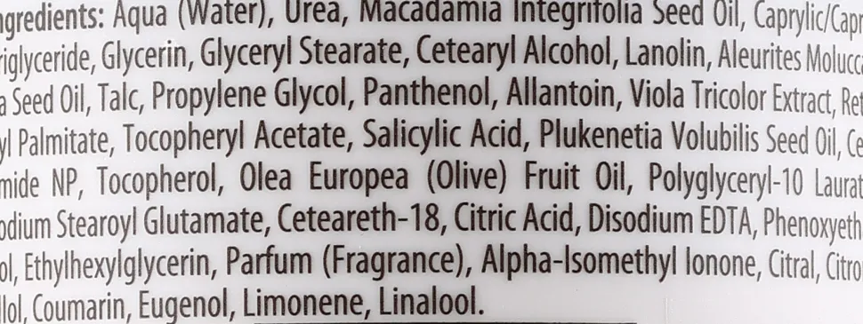 Weichmachende Fußcreme mit Salicylsäure und Vitaminen A und E