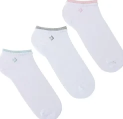 Weiße Socken mit blauem Einsatz
