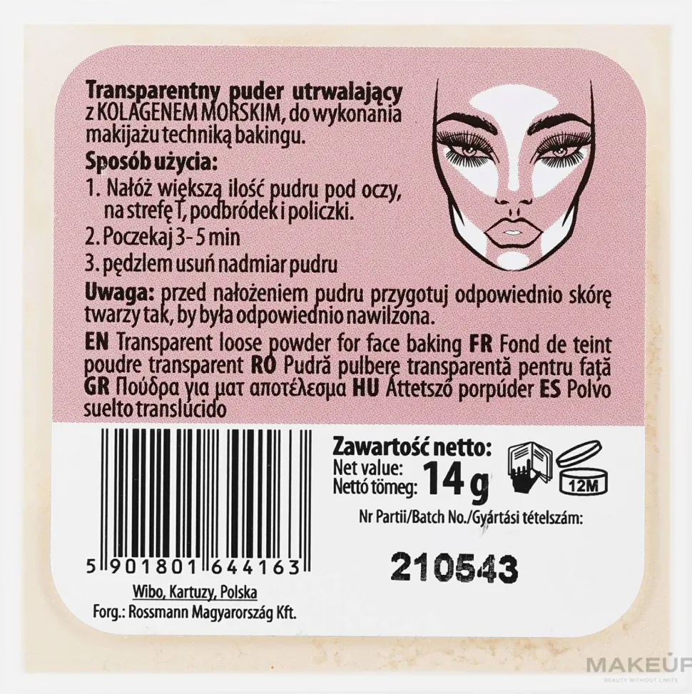 Wibo Mood Transparent Baking Powder