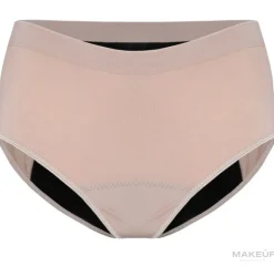 Wiederverwendbare Menstruationsslips beige Größe L