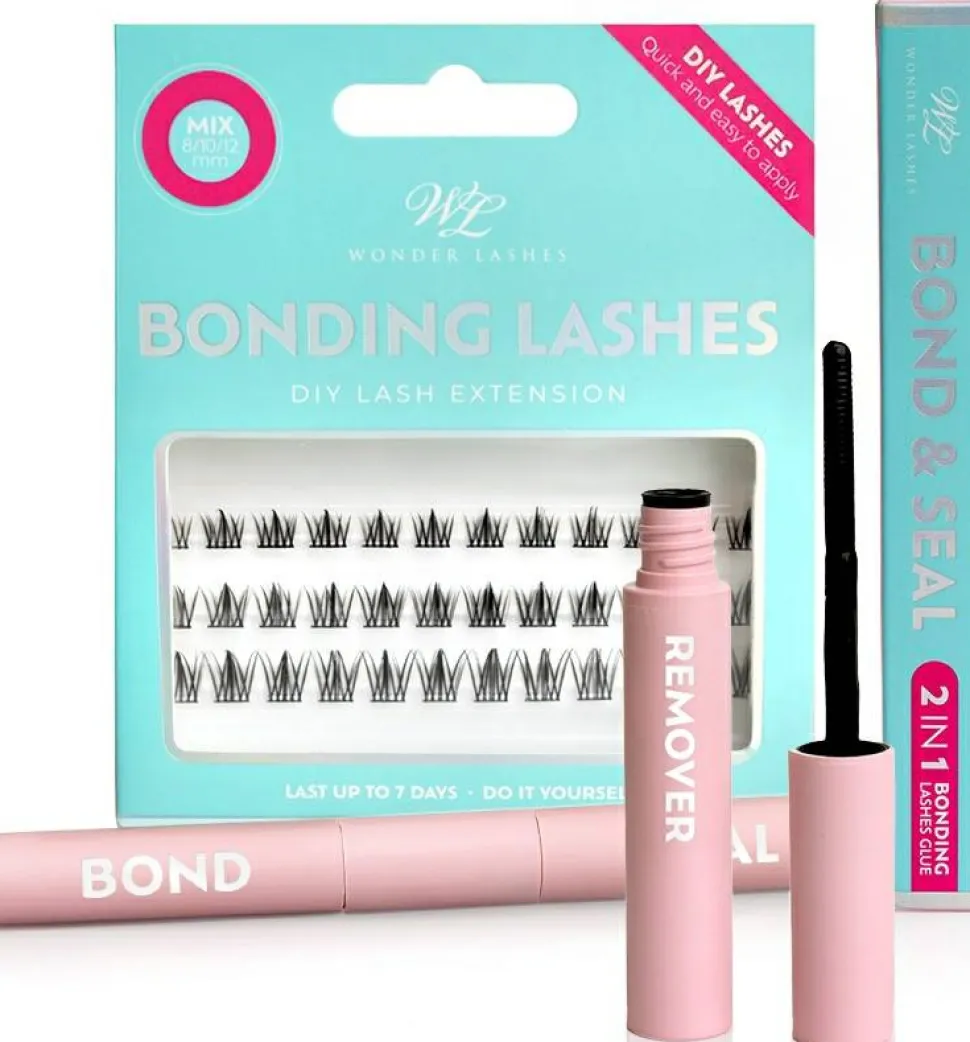 Wonder Lashes Bonding Lashes Kim Effect (bond/seal/8ml + remover/4ml + eyelashes/36pcs)