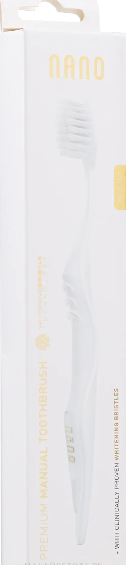 Zahnbürste mit speziellen Whitening Borsten Nano mittel