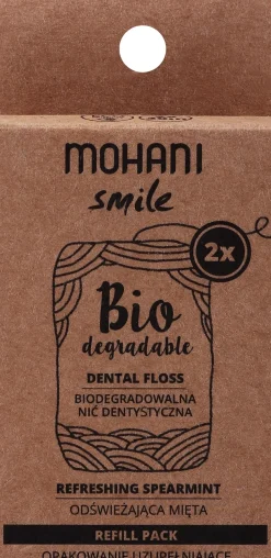 Zahnseide mit Minze biologisch abbaubar