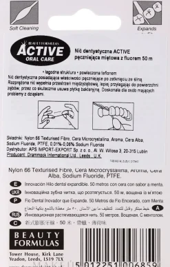 Zahnseide mit Minzgeschmack und Fluoride 50 m