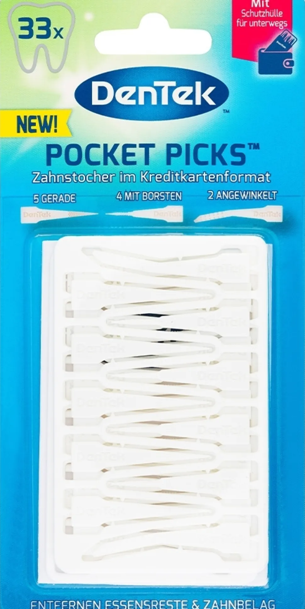 Zahnseide-Sticks im Kreditkartenformat 33 St.