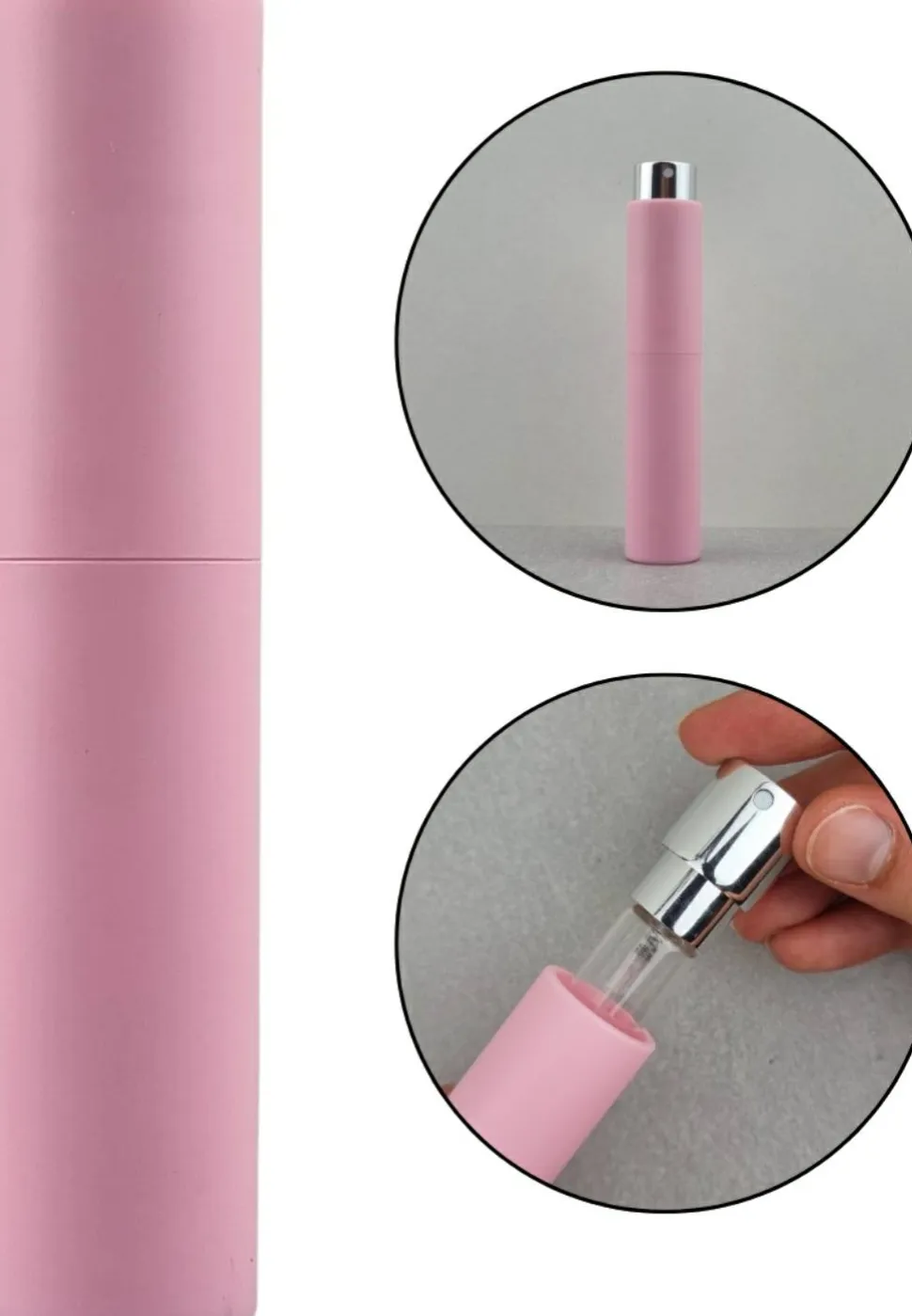 Zerstäuber für Parfüm, 10 ml, pastellrosa