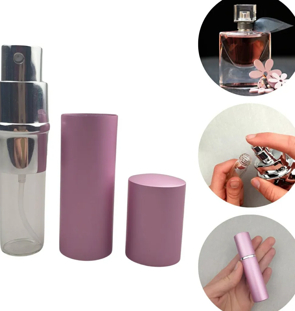 Zerstäuber für Parfüm, 10 ml, rosa