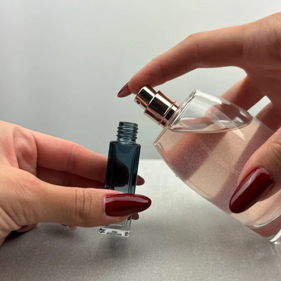 Zerstäuber für Parfüm, 10 ml, ombre blau