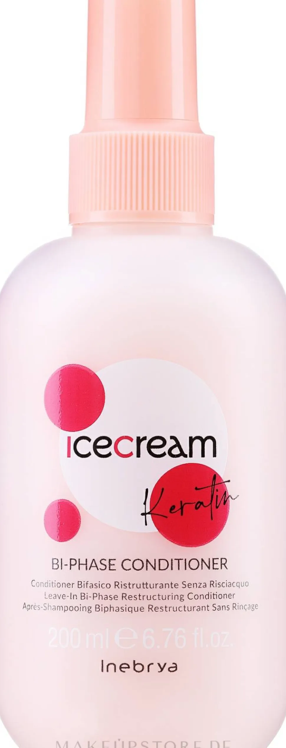 Zweiphasiger Haarspülung-Spray mit Keratin